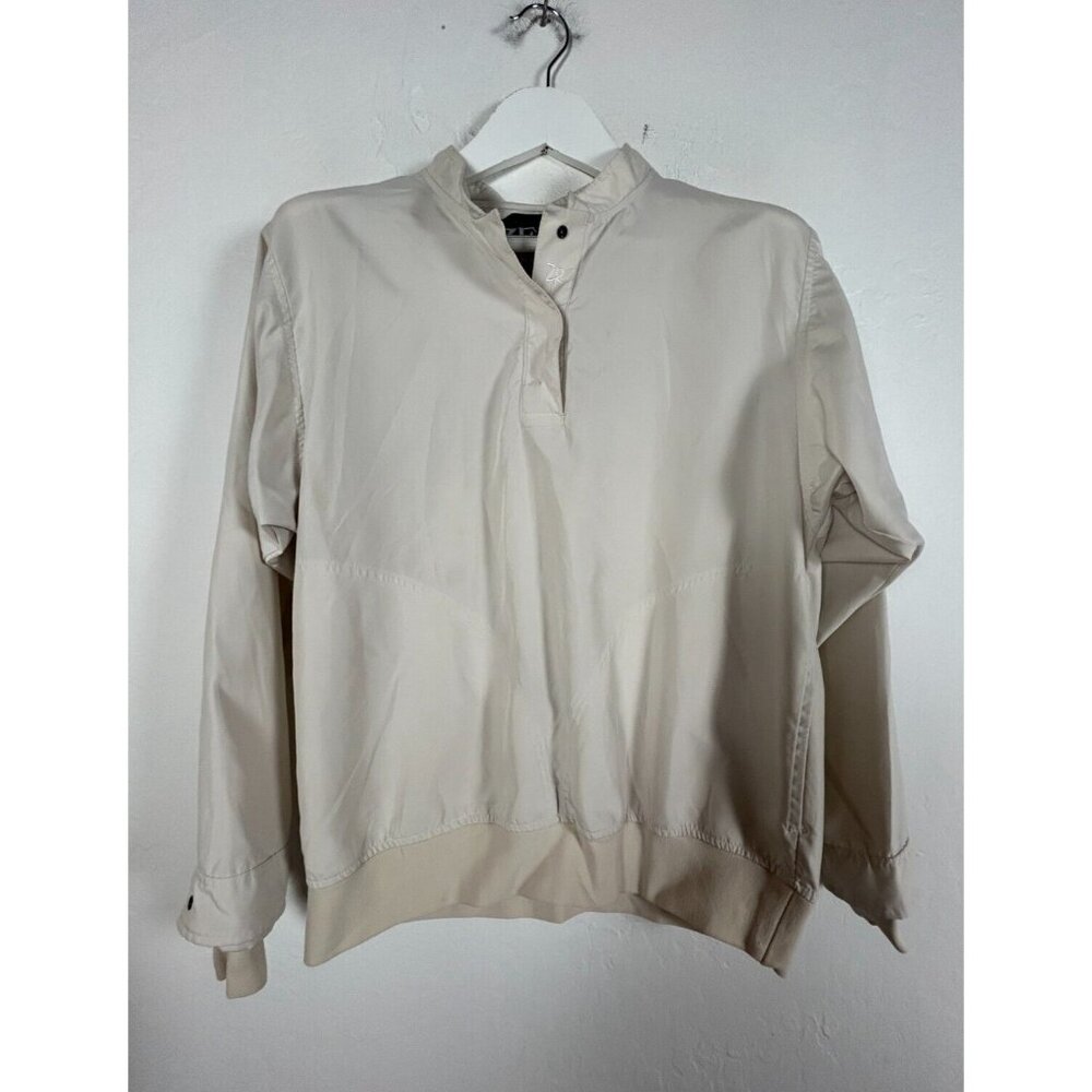 Zero Restriction Women's Golf Windbreaker Jacket 1/4 Snap Button Pullover Small